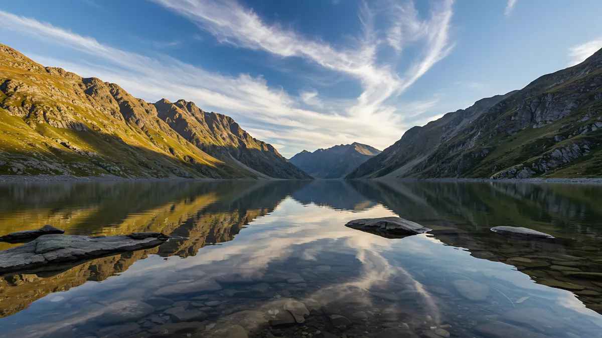 Still Waters Run Deep Mountain Lake Serenity