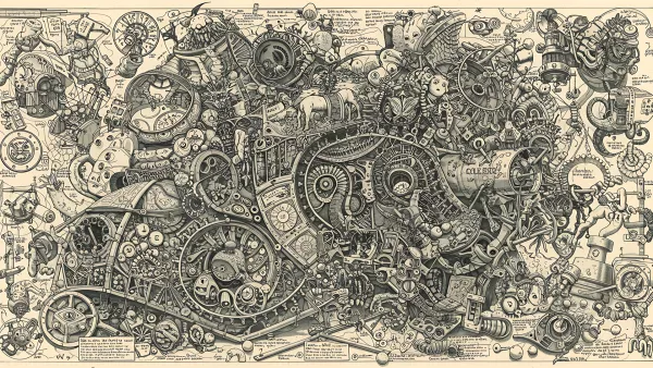 Steampunk blueprint doodle madness check this out