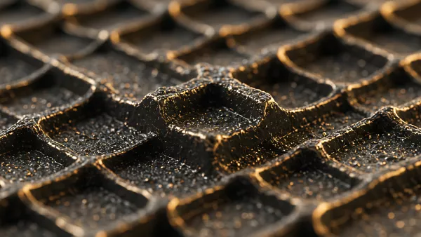 Dark Grid with Golden Highlights Texture Looks Pretty Dope