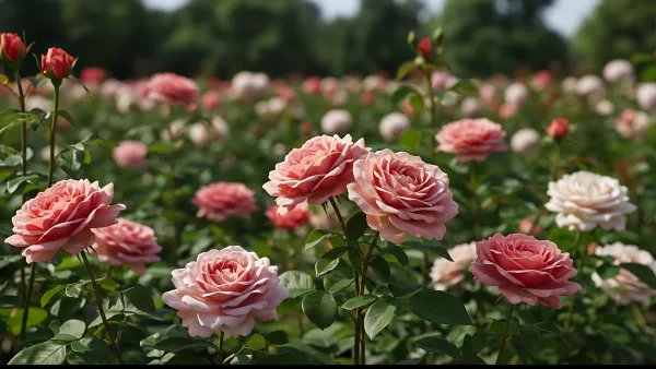 Rose Garden Dreamin' Soft Pink Petals Everywhere