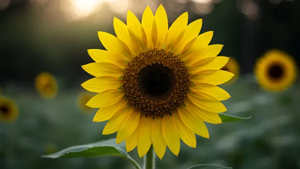 Golden Sunflower basking in the warm sunlight
