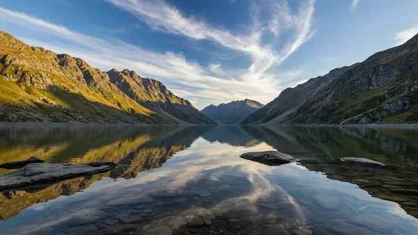 Still Waters Run Deep Mountain Lake Serenity