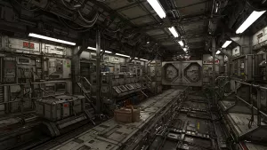 Gritty Spaceship Interior A Glimpse into the Future's Underbelly