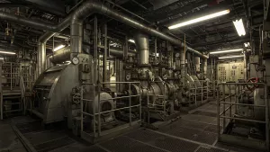 Industrial Heartbeat A Symphony of Pipes and Machinery