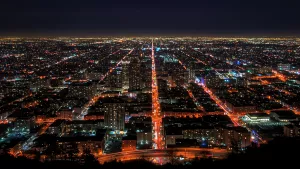 City Lights From Above at Night Super Dope View