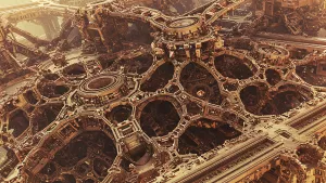 Mind-Bending Geometric Structure in Warm Tones