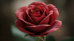 Moody Red Rose Close Up - Perfect for that Romantic Vibe